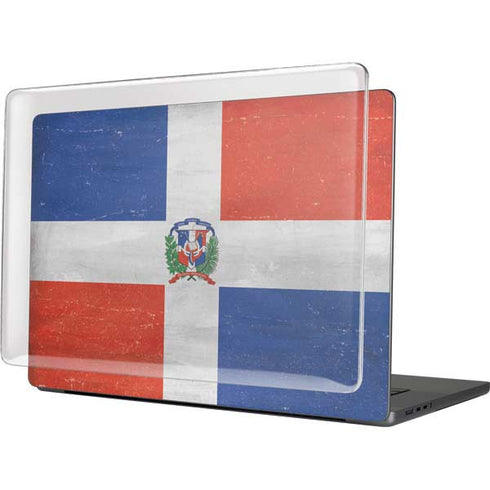 Dominican Republic Flag Distressed MacBook Cases